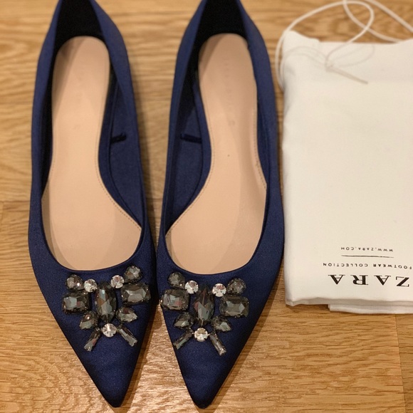 Zara Shoes - Zara Bejeweled Slingback Shoes